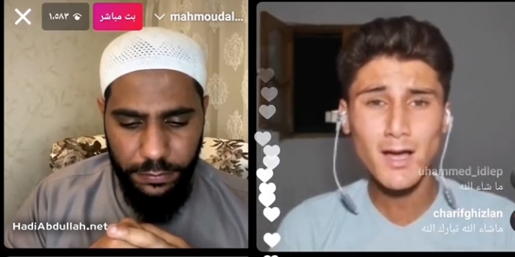 بــ.كاء وتأثر الداعية محمود حسنات عند سماع صوت الشاب السوري احمد خطاب (فيديو)