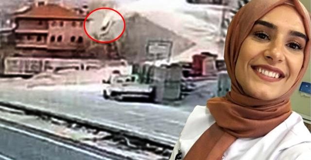 قبل زفافها..لحظة كـ.ـارثية لوفاة ممرضة تركية بعد ان سقطت سيارتها من ارتفاع 15 متر (فيديو)
