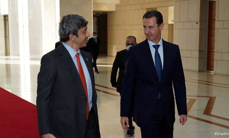 وزير خارجية قطر يعـ.ـلق على زيارة بن زايد لبشار الأسد