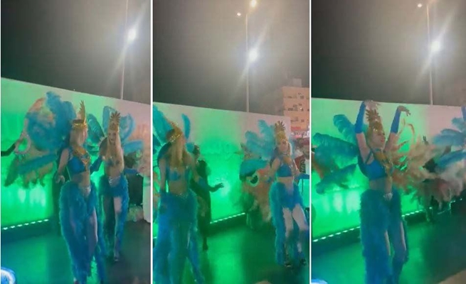 ظهور راقصات ” شبه عـ.ـاريات ” في مهرجان سعودي ( فيديو )