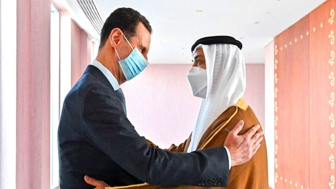 مالك نادي رياضي عالمي يلتقي ببشار الأسد ويطلعه على أمور خاصة وغريبة