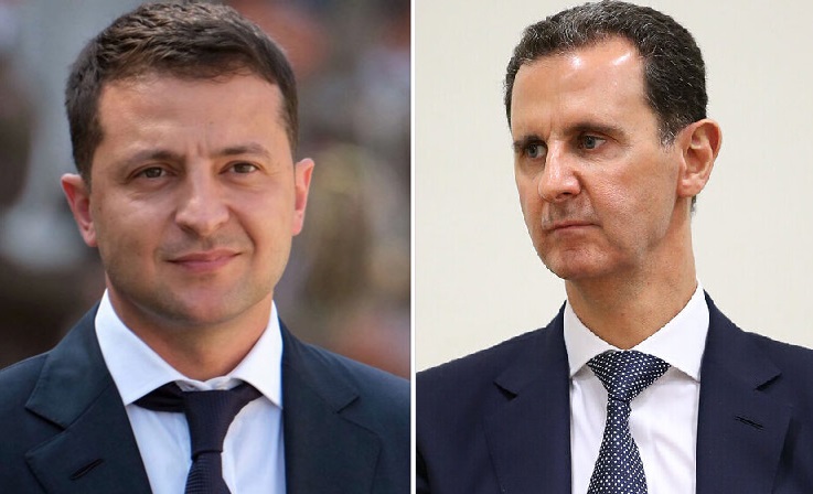 رئيس أوكرانيا يتوعد بشار الأسد بعقـ.ـوبات أشد