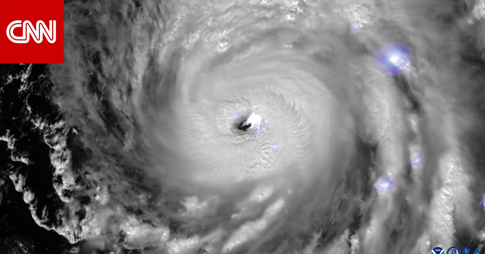 لقطات مذهلة بتقنية الفاصل الزمني ترصد تشكّل إعصار إيان من الفضاء (فيديو)